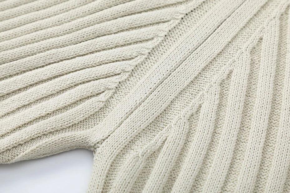 Loose Ripple Knitted Sweater - tntwear1