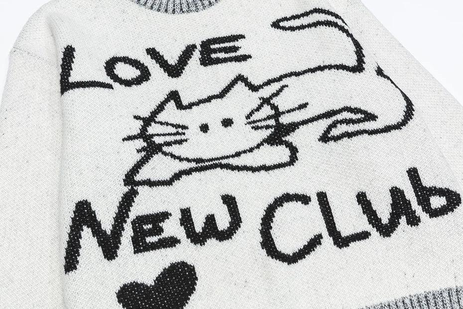 Cat's Cozy Club Sweater - tntwear1