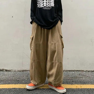 Wide-leg Baggy Cargo Pants - tntwear1