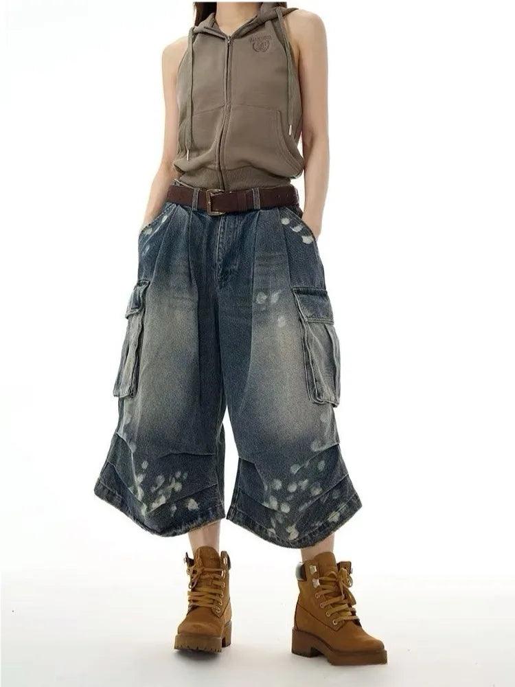 Urban Distressed Cargo Jorts - tntwear1