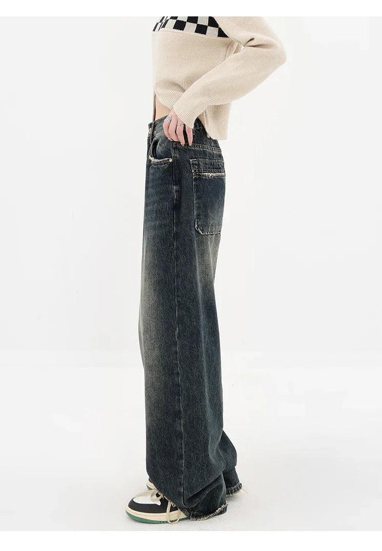 Stone Wide-Leg Women's Jeans - tntwear1