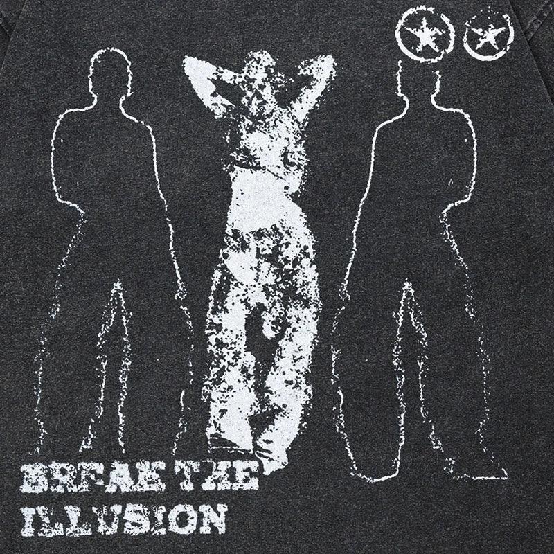 Breaking Illusion Graphic T-shirt - tntwear1