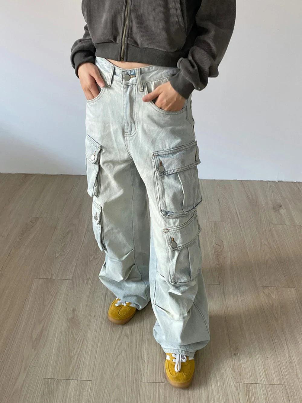 Y2k Vintage Distressed Cargo Pants - tntwear1