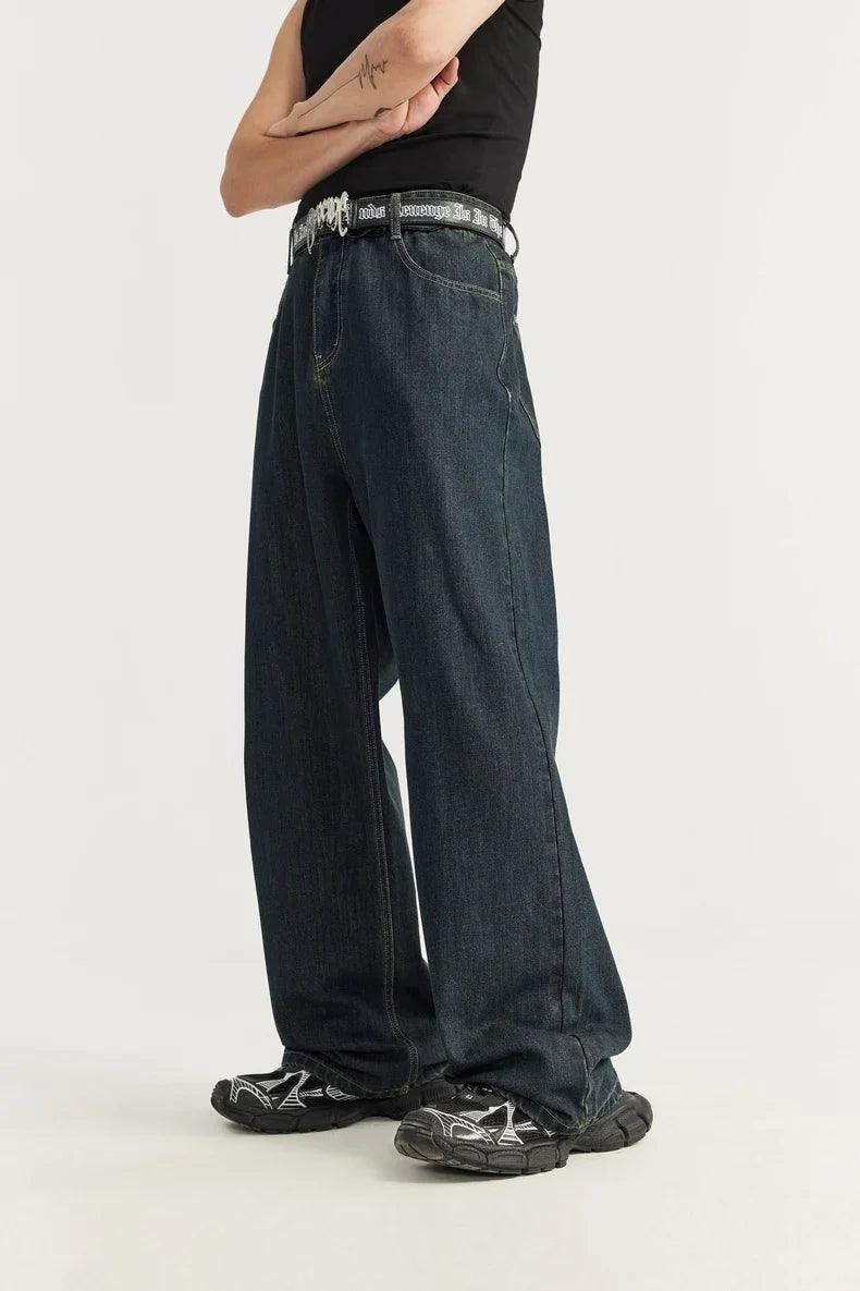 Loose Baggy Blue Denim Jeans - tntwear1