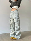 Y2k Vintage Distressed Cargo Pants - tntwear1