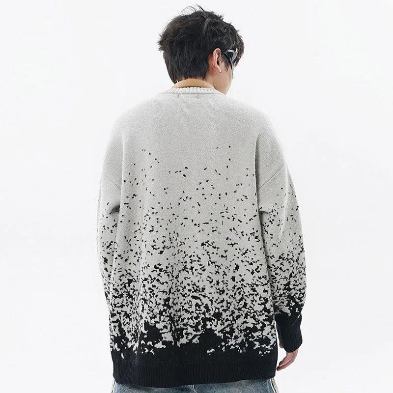 Y2K Sesame Jacquard Sweater - tntwear1