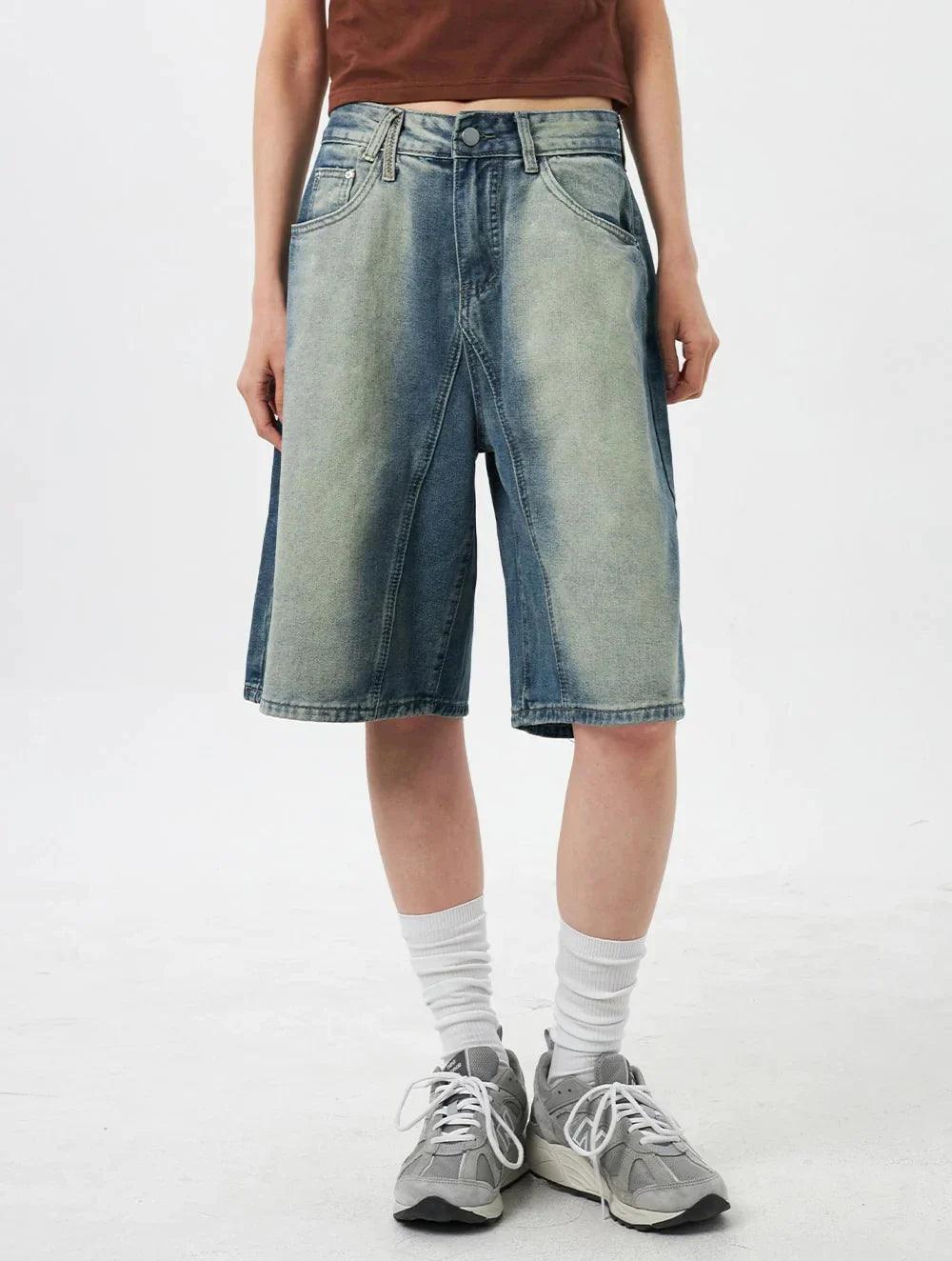 Y2k Women's Distressed Washed Jorts - tntwear1