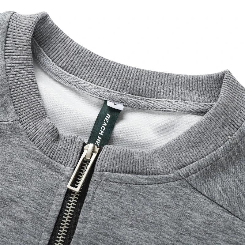 Summer Grey Half-Zip T-shirt - tntwear1