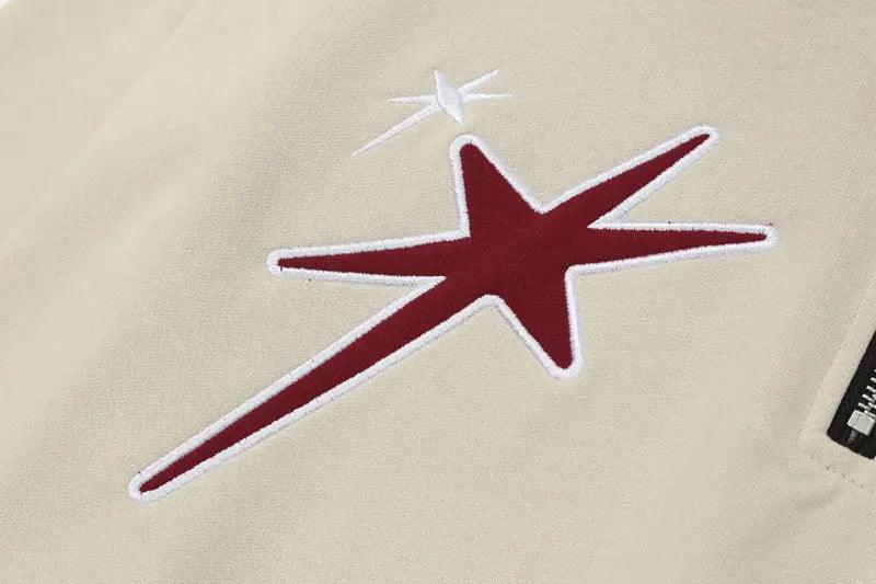 Loose Star Embroidery Hoodie - tntwear1