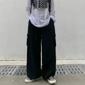 Wide-leg Baggy Cargo Pants - tntwear1