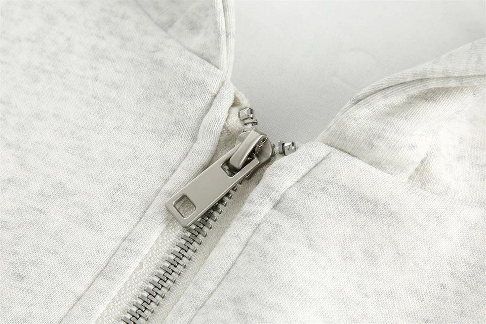 Edgy Urban Zip-Up Hoodie - tntwear1