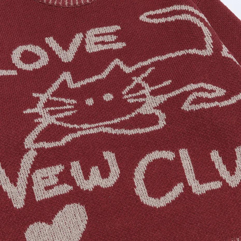 Cat's Cozy Club Sweater - tntwear1