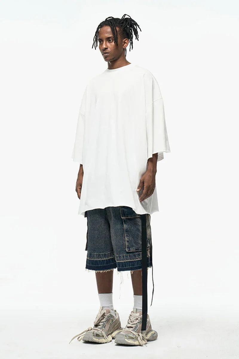 Zip-Up Loose Washed Pocket Jorts - tntwear1