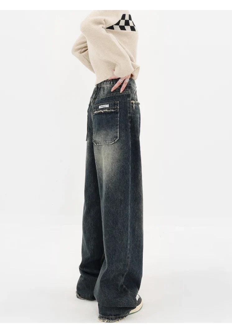 Stone Wide-Leg Women's Jeans - tntwear1