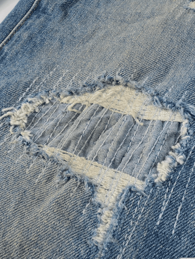 Light Patch Classic Jeans