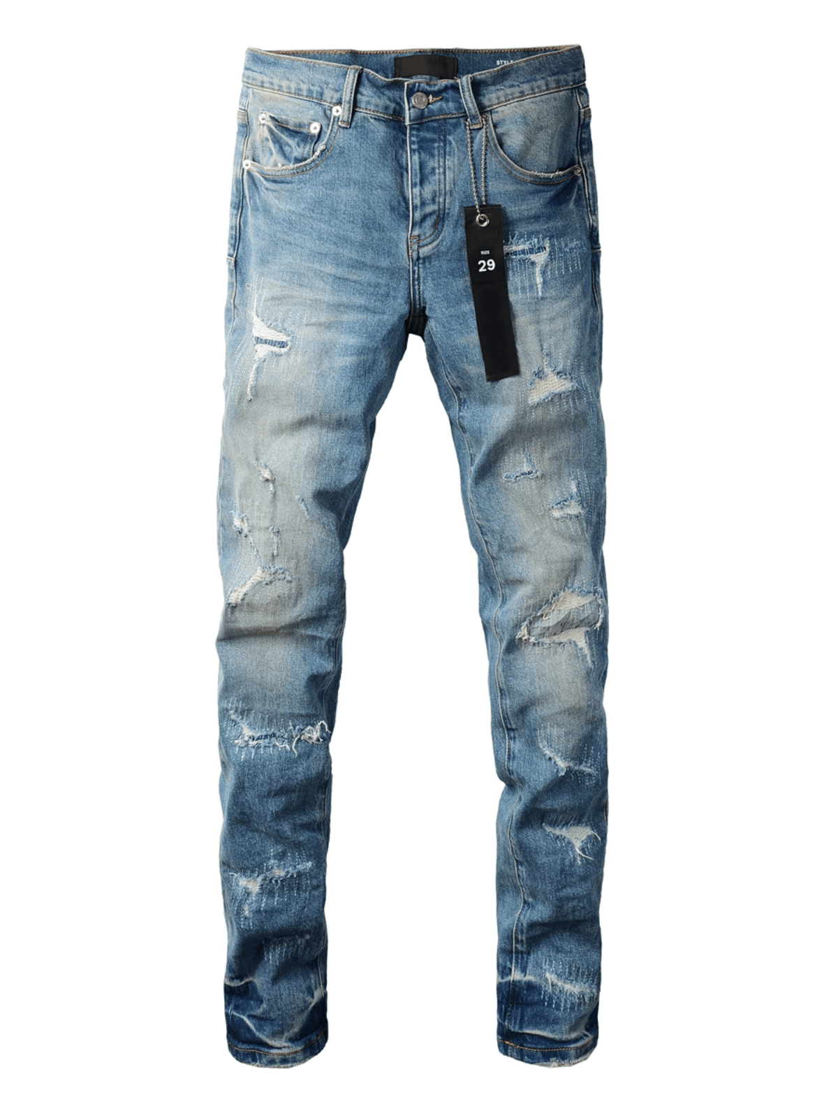 Light Patch Classic Jeans