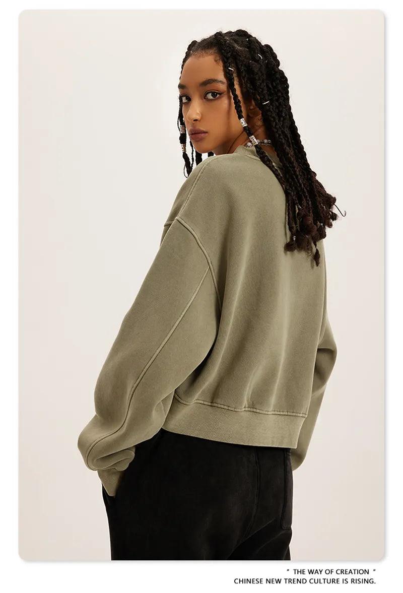 Women's Fleece Cropped Sweatshirt - tntwear1