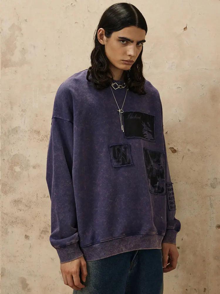 Urban Patchwork Sweatshirt - tntwear1