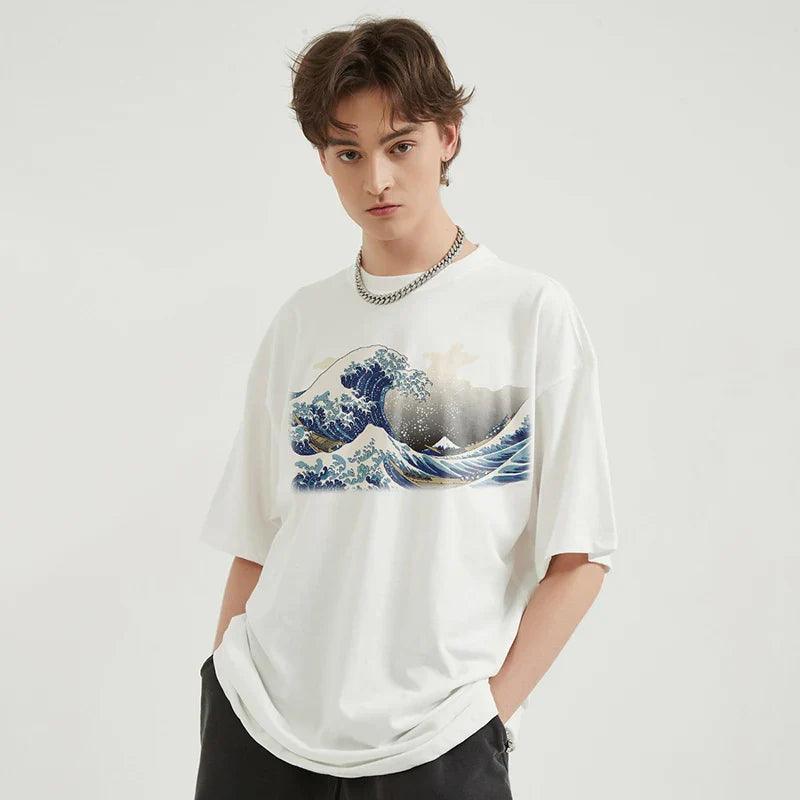 Japanese Great Wave Graphic T-Shirt - tntwear1