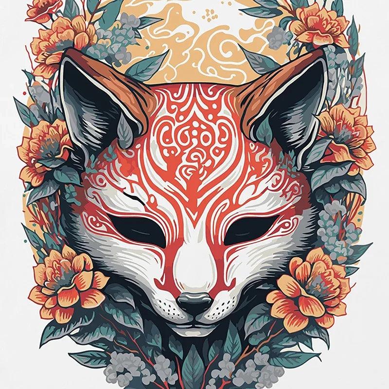 Ancient Fox Print Graphic T-shirt - tntwear1