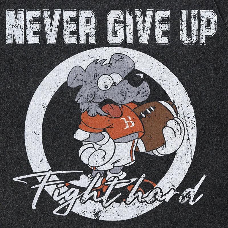 Never Give Up Graphic T-shirt - tntwear1