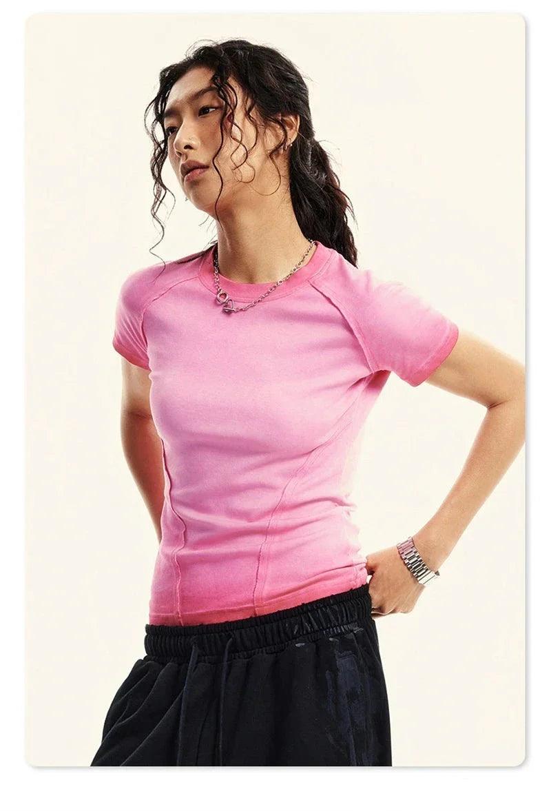 Women's Retro Elastic T-Shirt - tntwear1