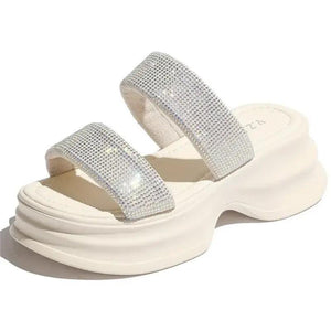 Serena Glit Platform Slippers - tntwear1