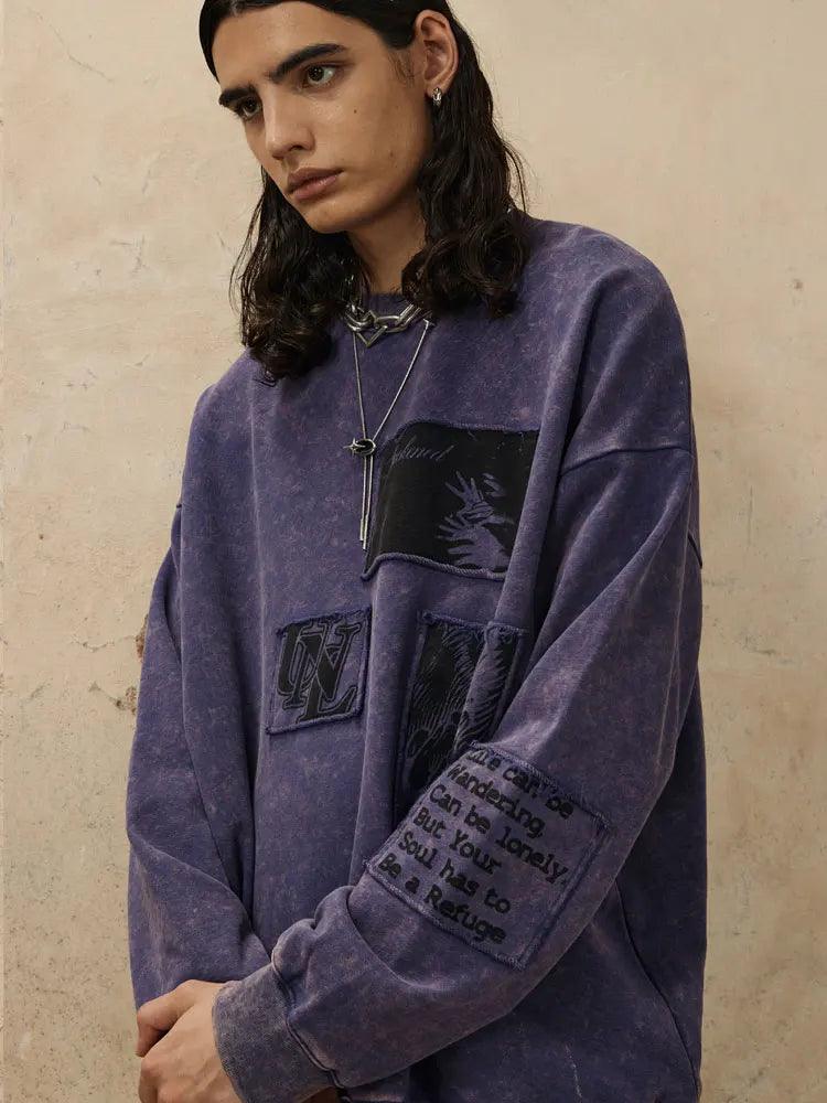 Urban Patchwork Sweatshirt - tntwear1