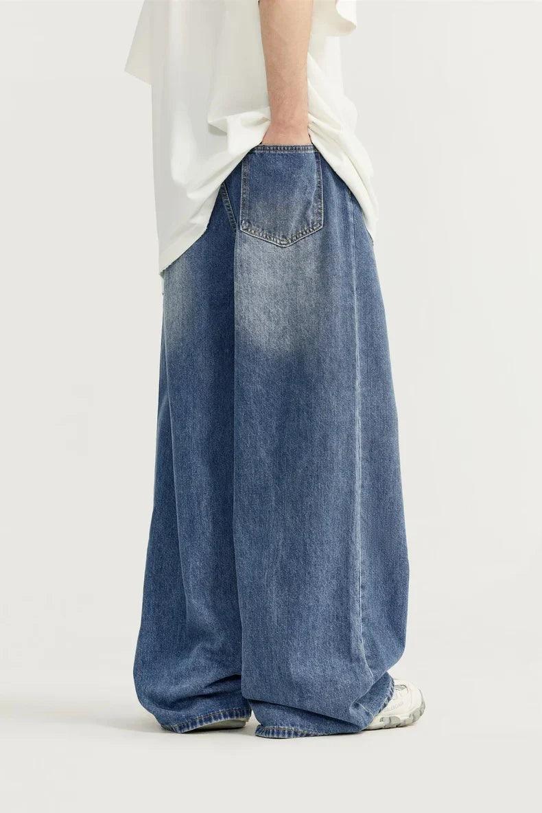 Wide-Leg Baggy Denim Jeans - tntwear1