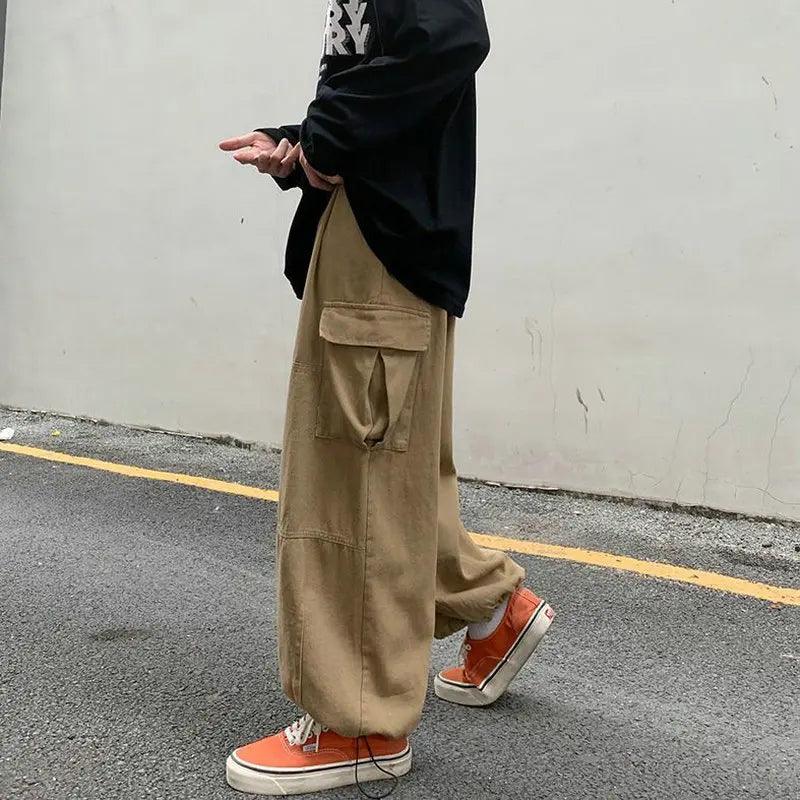 Wide-leg Baggy Cargo Pants - tntwear1