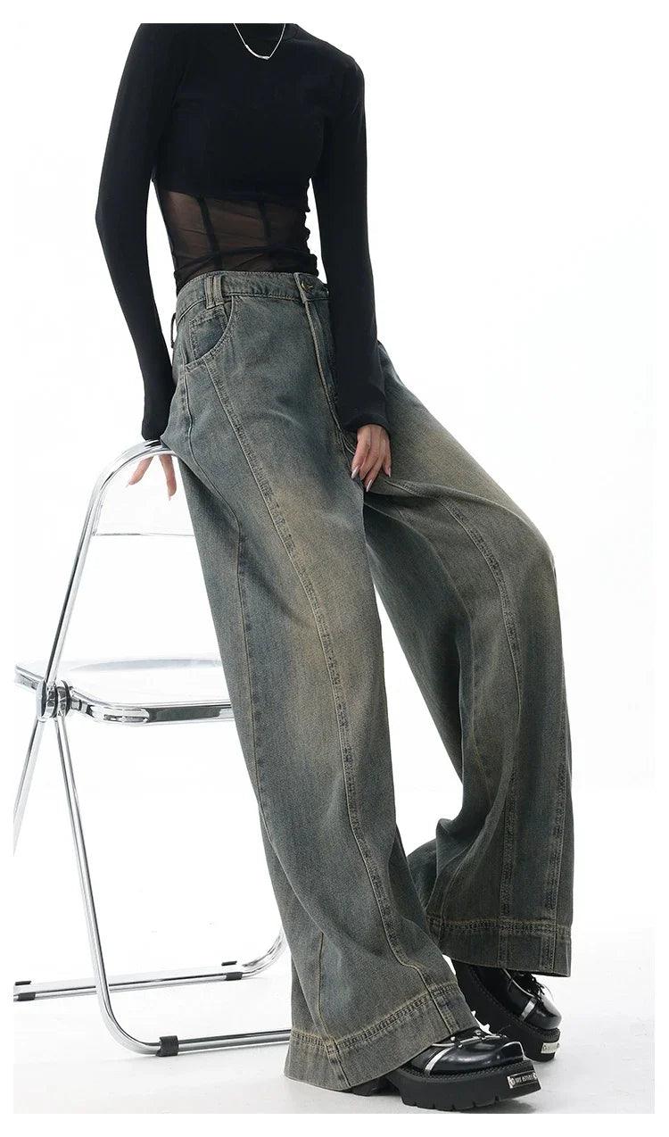 Modern Straight-Leg Denim Jeans - tntwear1