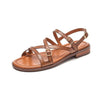 TntWear Shoes Shantal Women's Genuine Leather Cross Strap Sandals