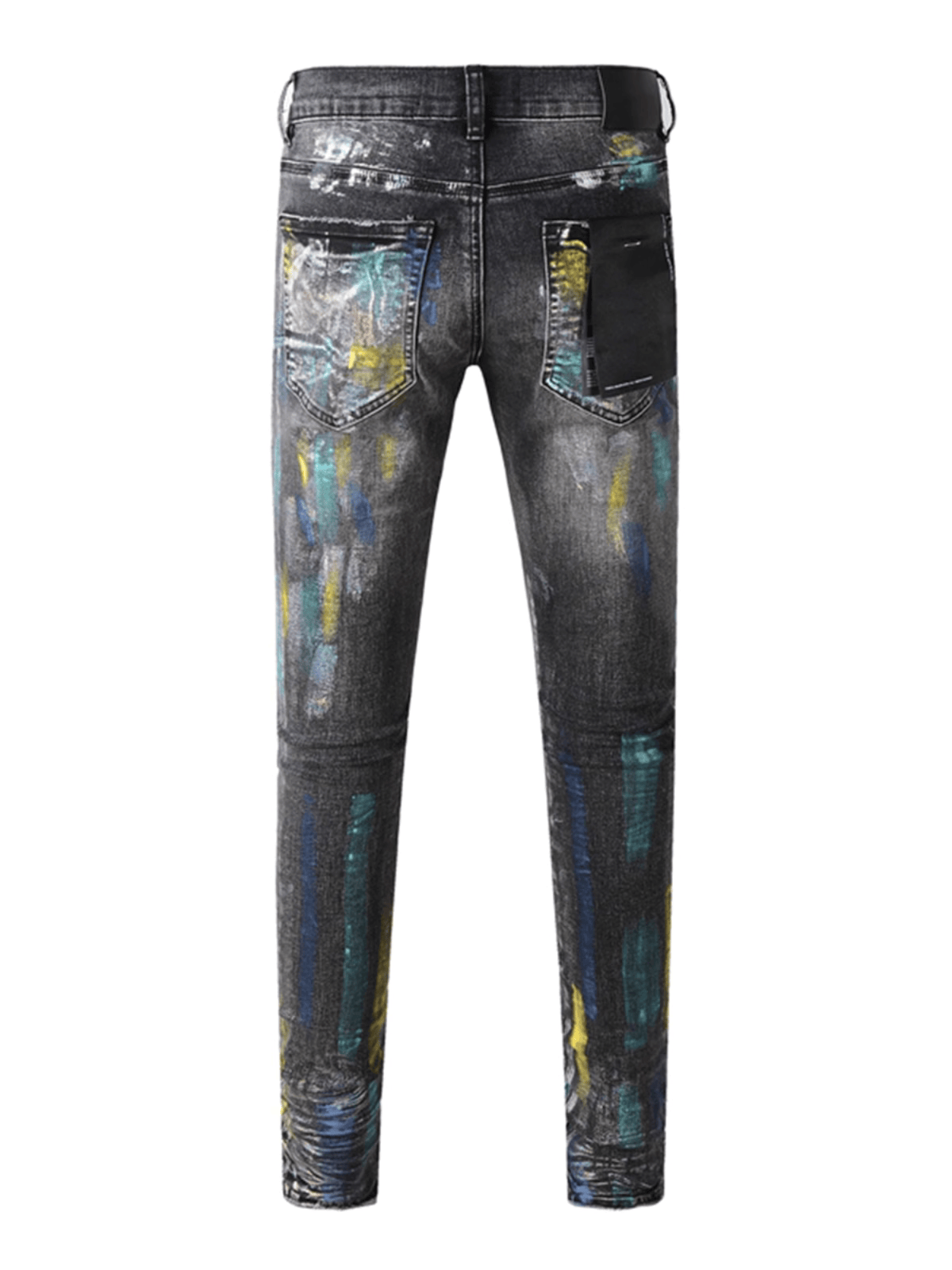 Smoke Gray Paint Jeans