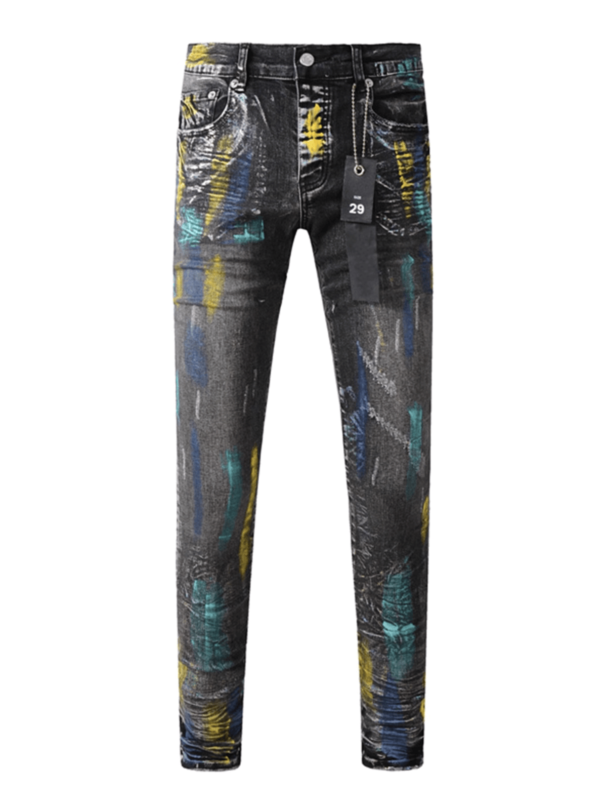 Smoke Gray Paint Jeans