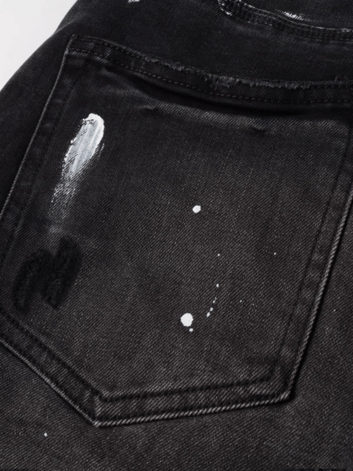 Smoke Gray Paint Jeans