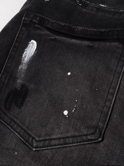 Smoke Gray Paint Jeans