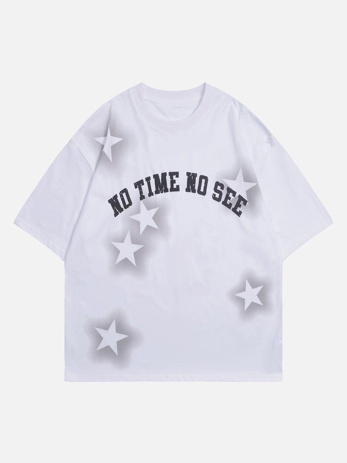 Sneakerland™ - 3D Dimensional Pattern Dip-dye Star Tee - tntwear1