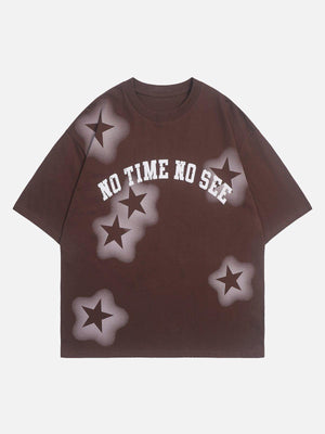 Sneakerland™ - 3D Dimensional Pattern Dip-dye Star Tee - tntwear1