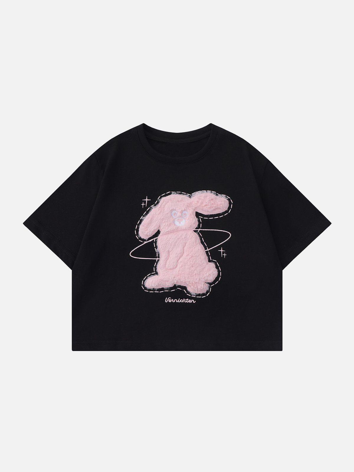 Sneakerland™ - 3D Dimensional Pattern Rabbit Tee - tntwear1