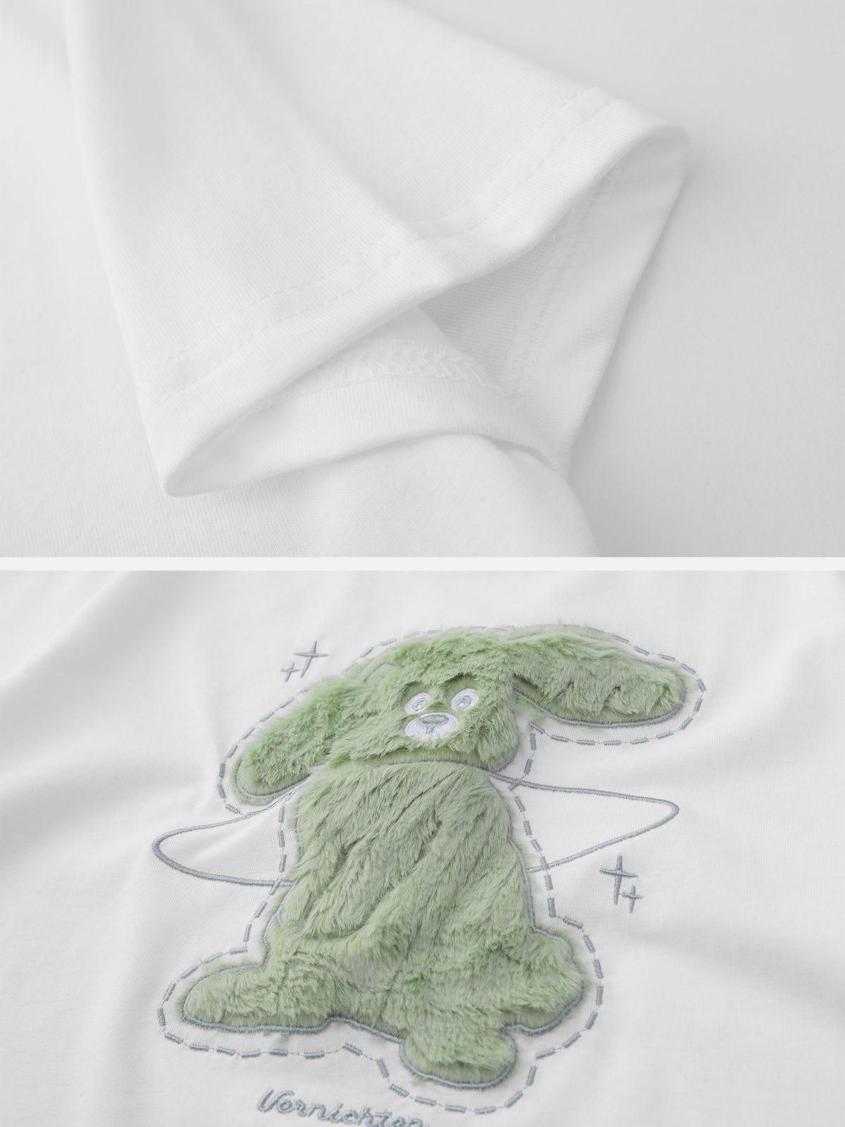 Sneakerland™ - 3D Dimensional Pattern Rabbit Tee - tntwear1