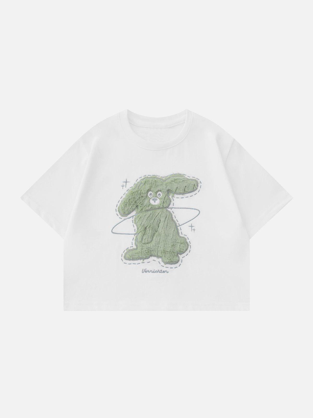 Sneakerland™ - 3D Dimensional Pattern Rabbit Tee - tntwear1