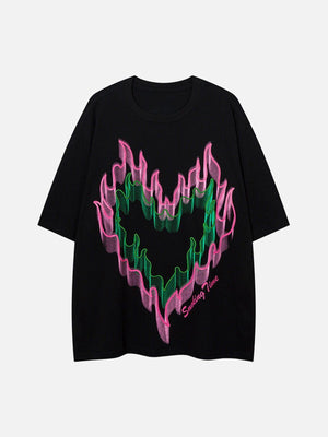 Sneakerland™ - 3D Flame Graphic Tee - tntwear1