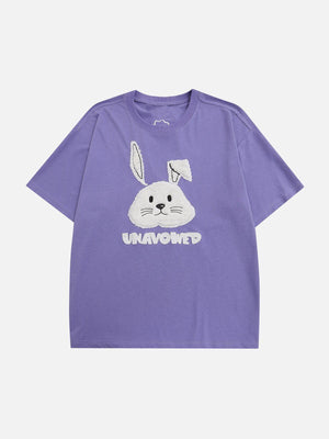 Sneakerland™ - 3D Rabbit Embroidery Tee - tntwear1