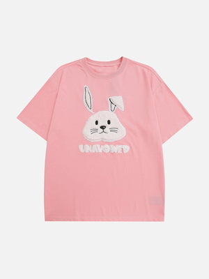 Sneakerland™ - 3D Rabbit Embroidery Tee - tntwear1