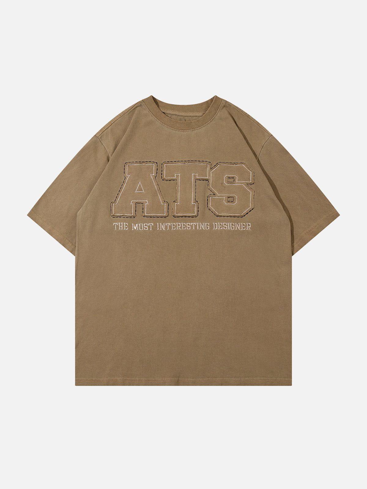 Sneakerland™ - ATS Letter Patchwork Tee - tntwear1