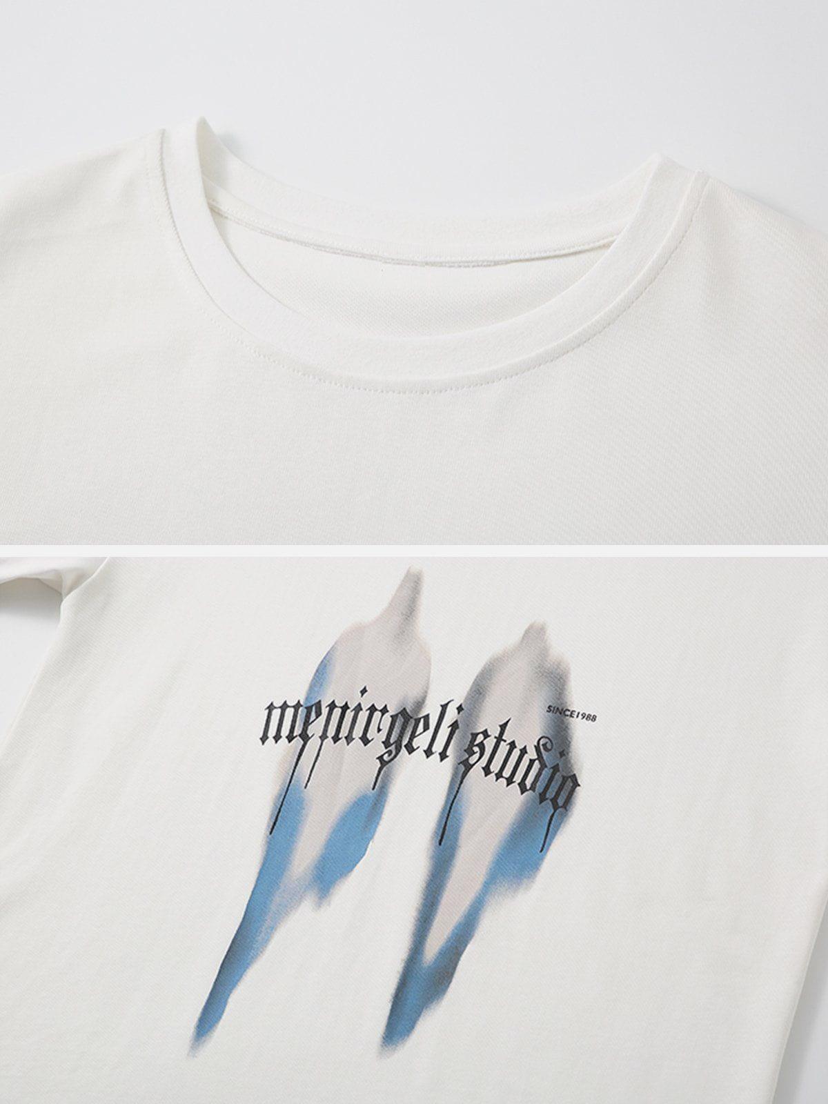 Sneakerland™ - Abstract Figure Print Tee - tntwear1