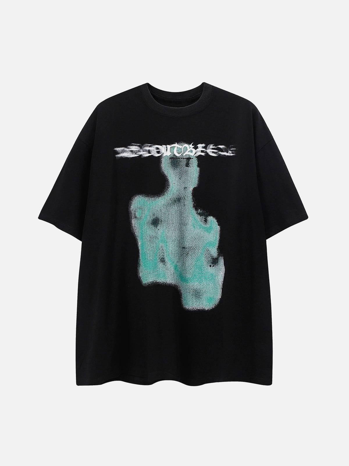 Sneakerland™ - Abstract Portrait Print Tee - tntwear1