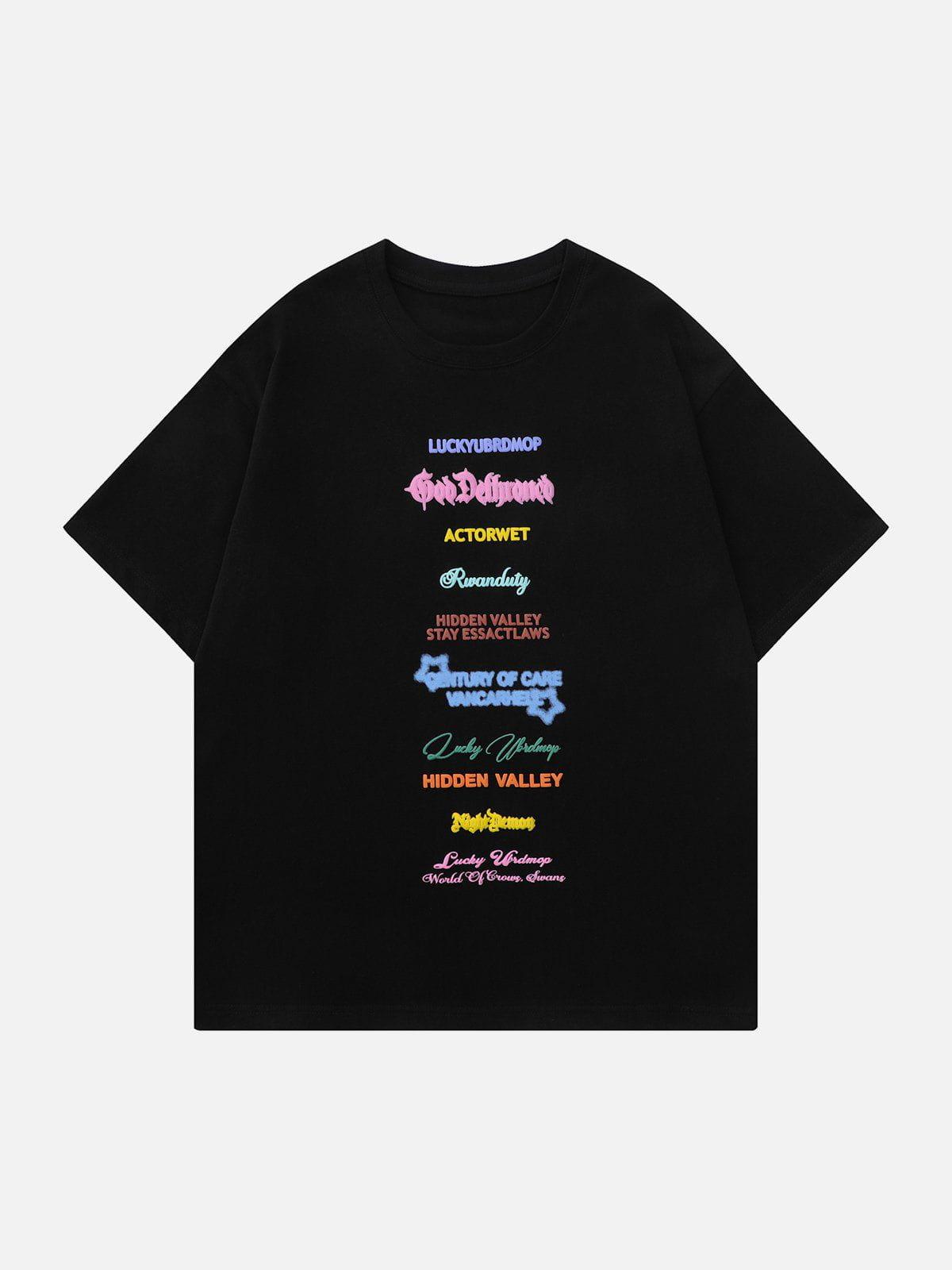 Sneakerland™ - Alphabet Print Tee - tntwear1