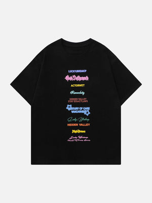 Sneakerland™ - Alphabet Print Tee - tntwear1