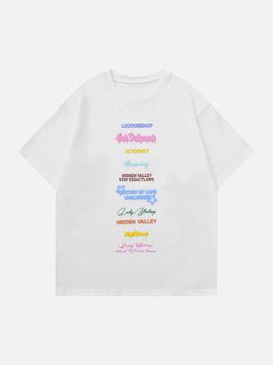 Sneakerland™ - Alphabet Print Tee - tntwear1